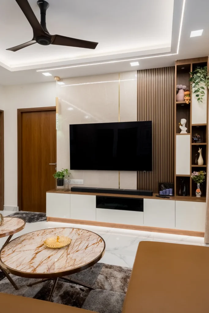 tv unit designs by home interior designers in bangalore