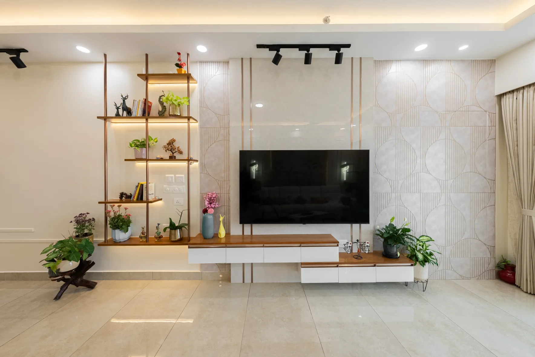 tv unit design by interior designers in bangalore