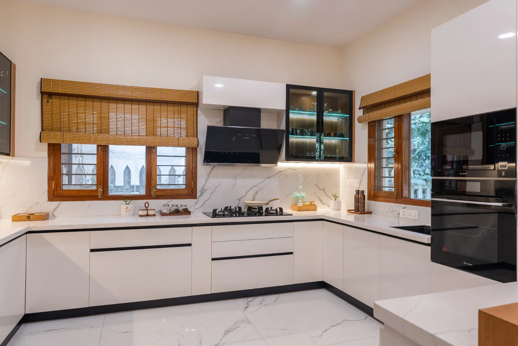 white kitchen interior design