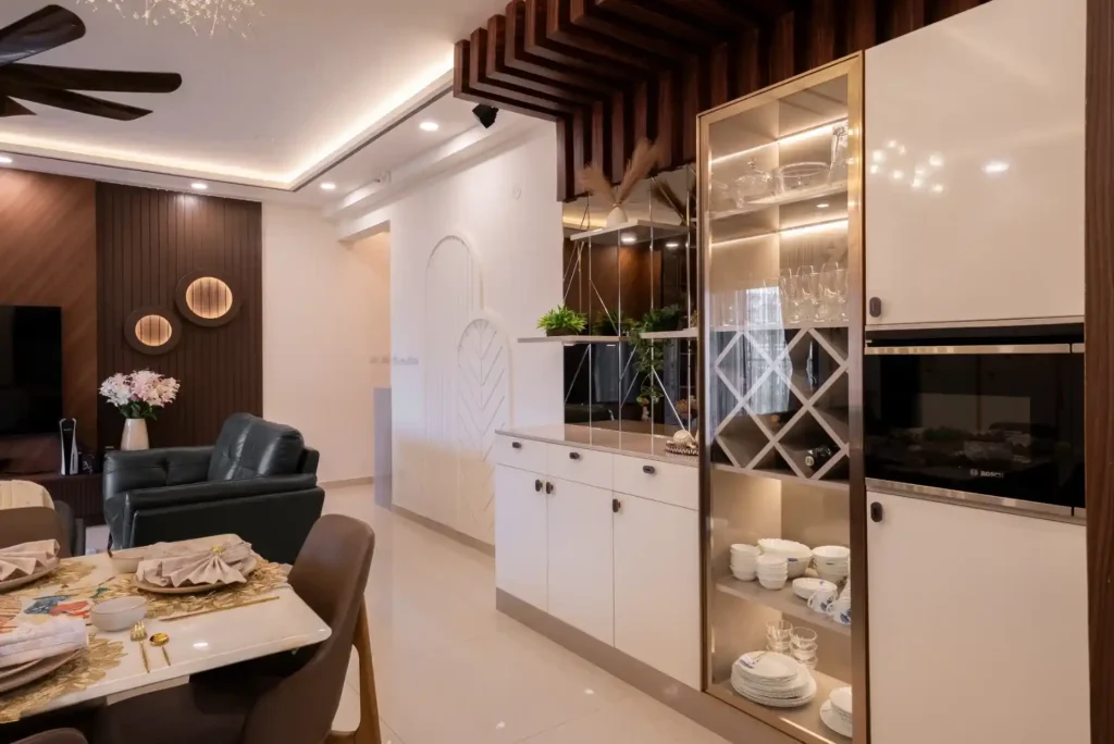 interior design with cabinets