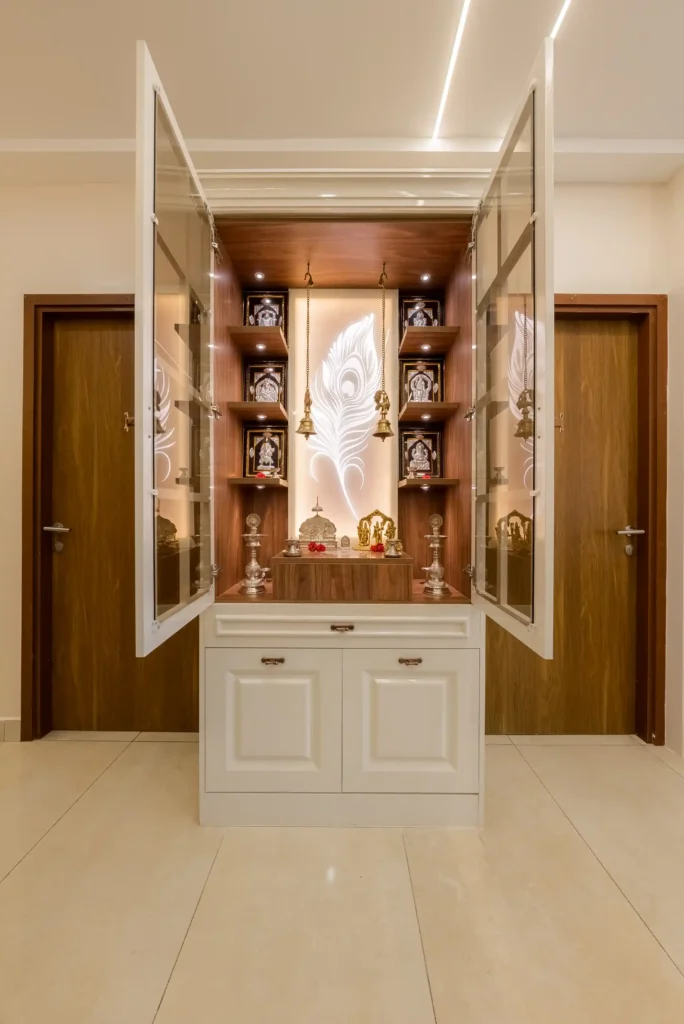 trendy pooja room interior design