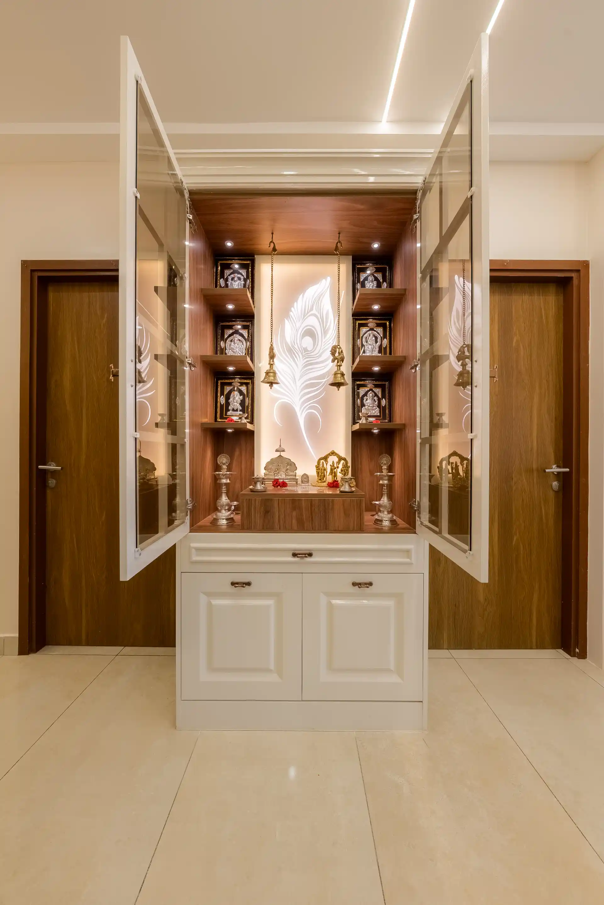 trendy pooja room interior design