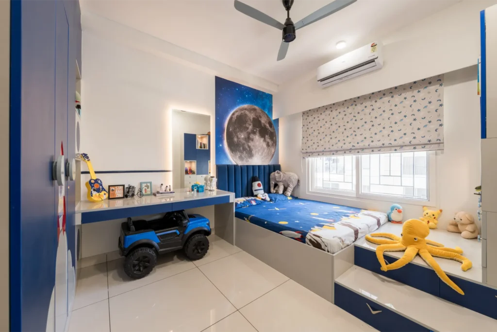 kids bedroom interior design with wardrobe bangalore
