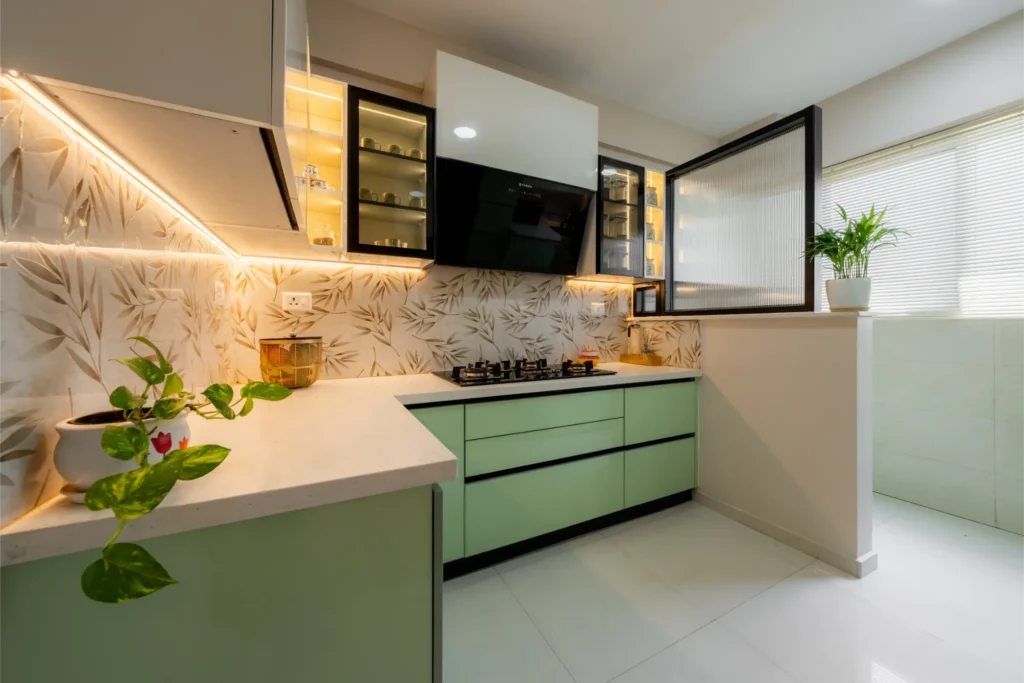 l shape kitchen interior design