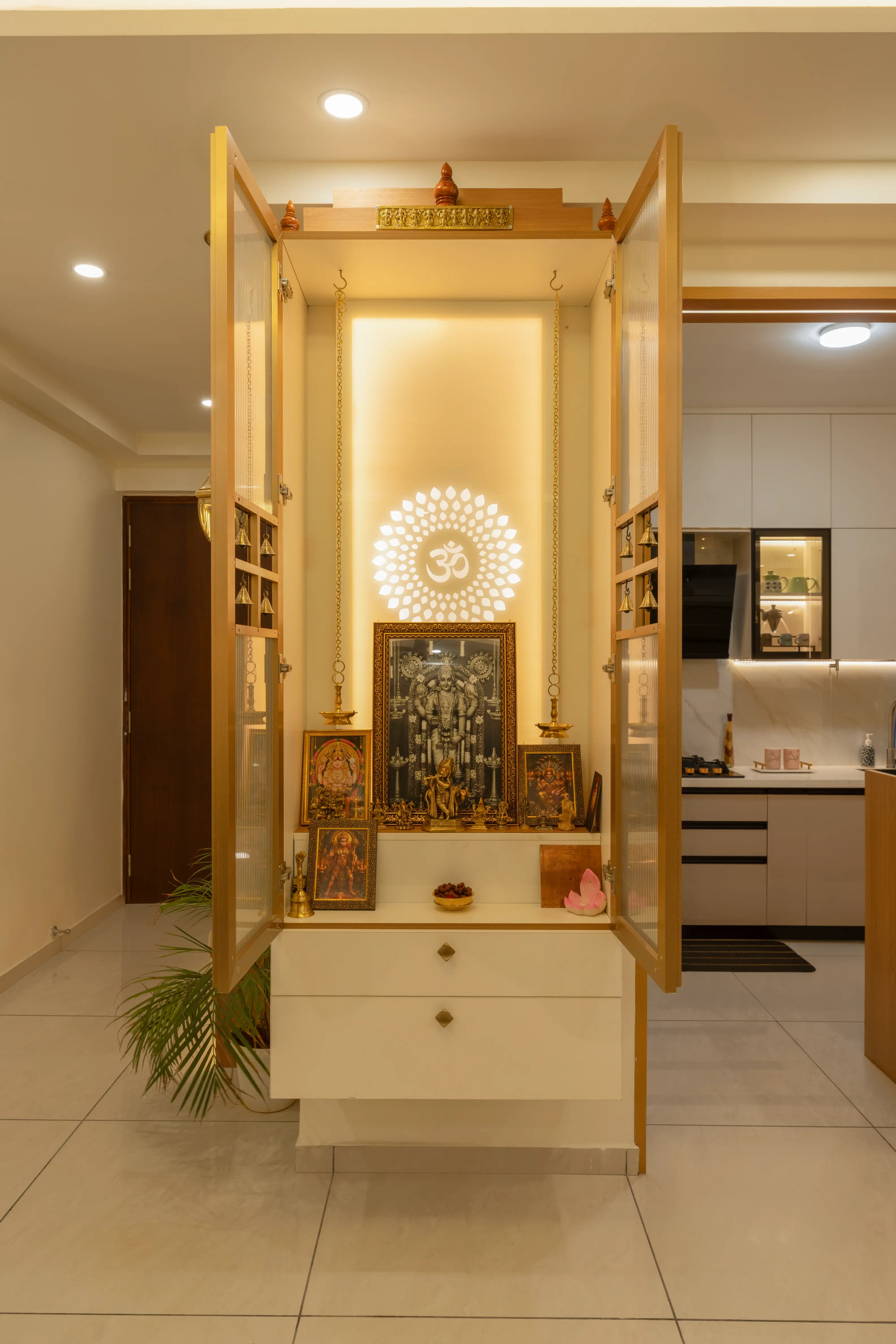 pooja room interior design