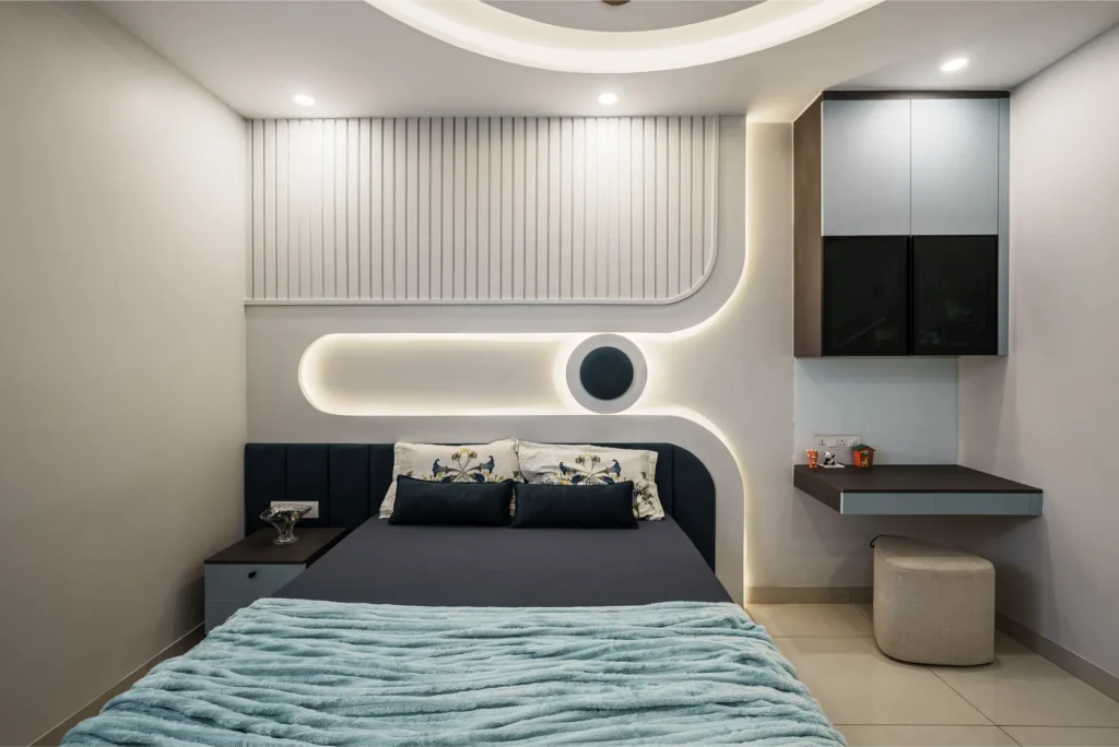 3d design wall for bedroom interior design
